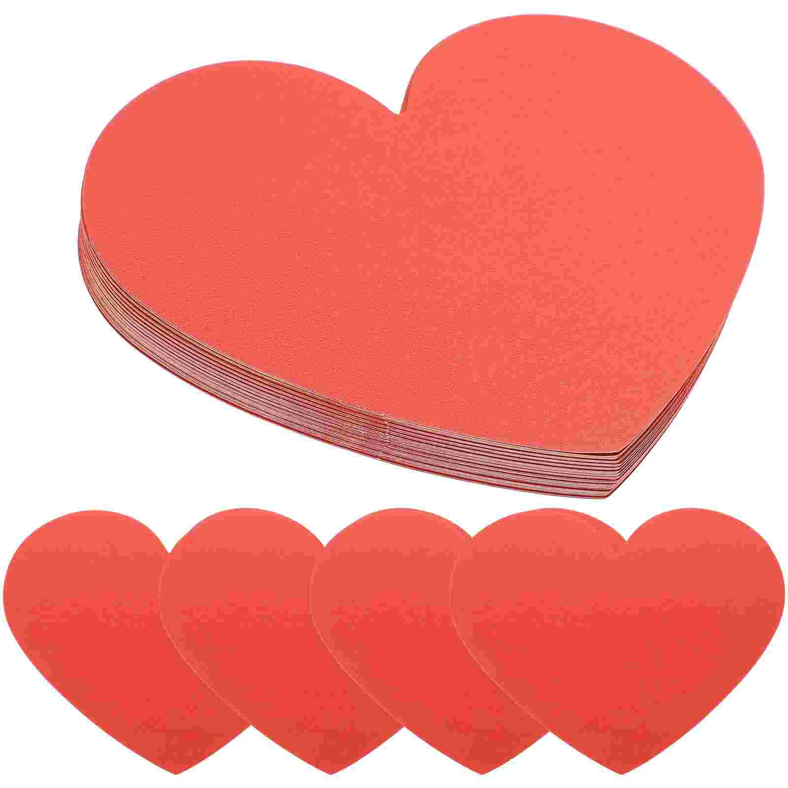 

40 Pcs Love Card Heart Shaped Cardstock Gift Valentines Decor Decorations Day Table Bulk Gifts Kit