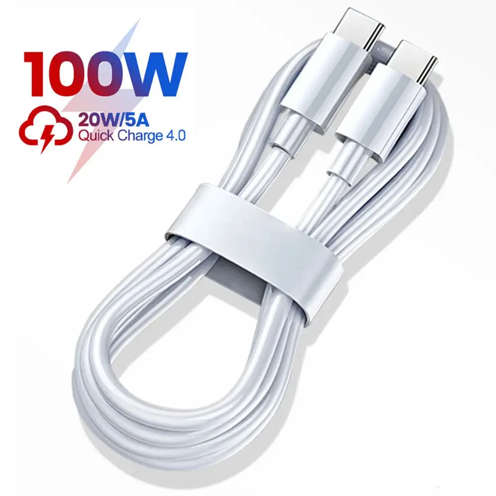 USB-кабель для быстрой зарядки, 100 Вт, QC4.0 QC3.0 PD