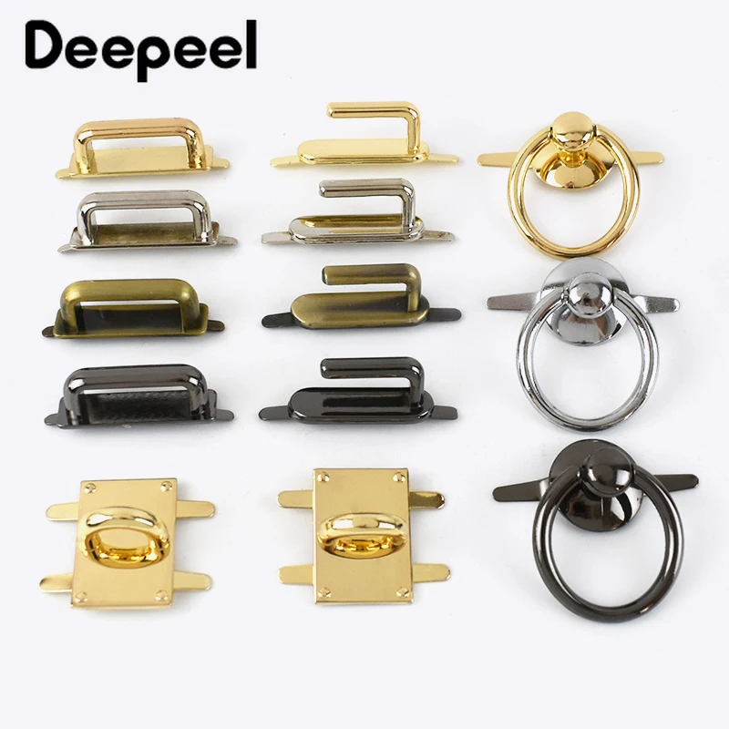 5/10Pcs Deepeel Metal Bags Buckles D Ring Bridge Connector Hanger  Clip Claps Hardware Decoration DIY Sewing Accessories