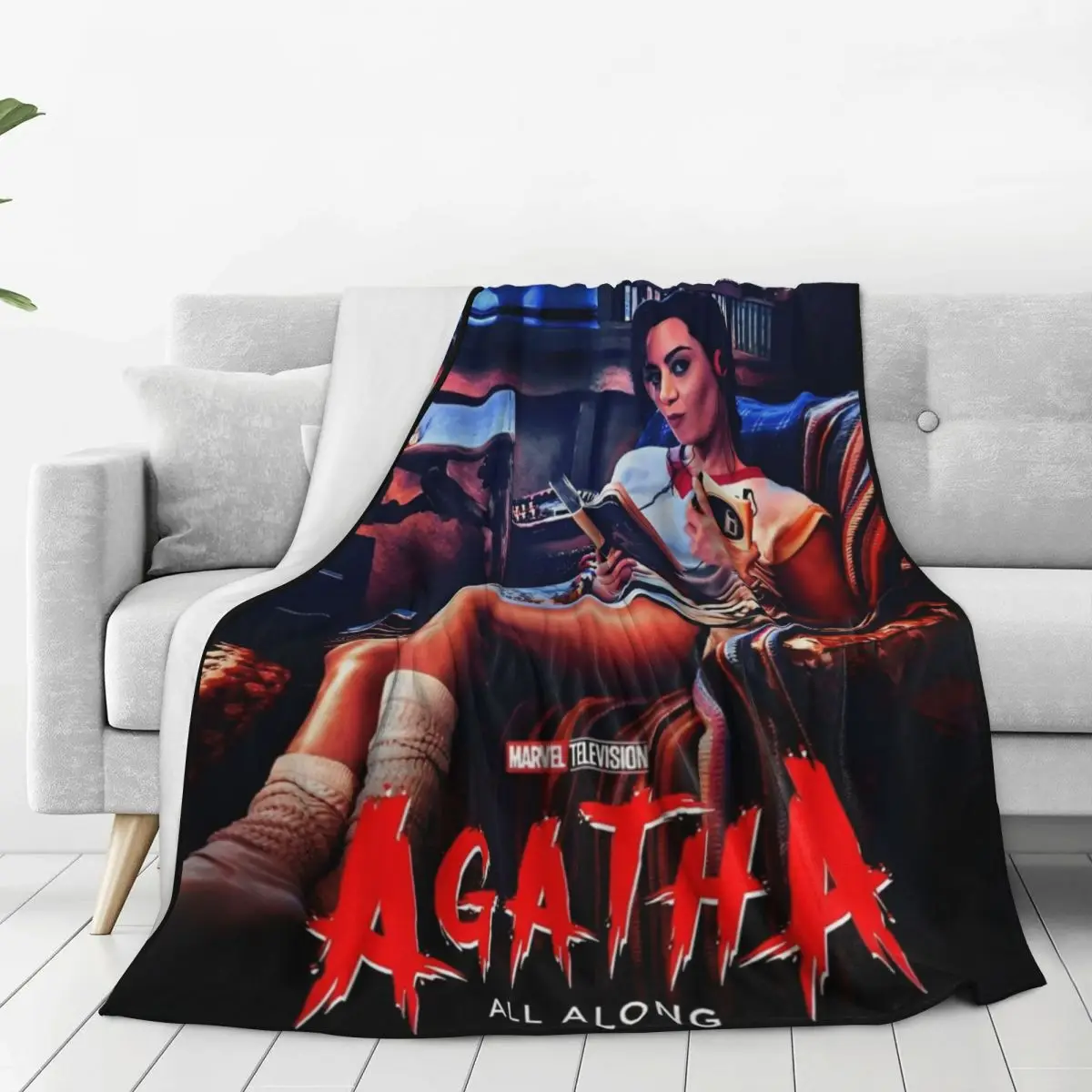 Фланелевое одеяло Agatha All Along Movie Film мягкое Harkness Kathryn Hahn постельные принадлежности