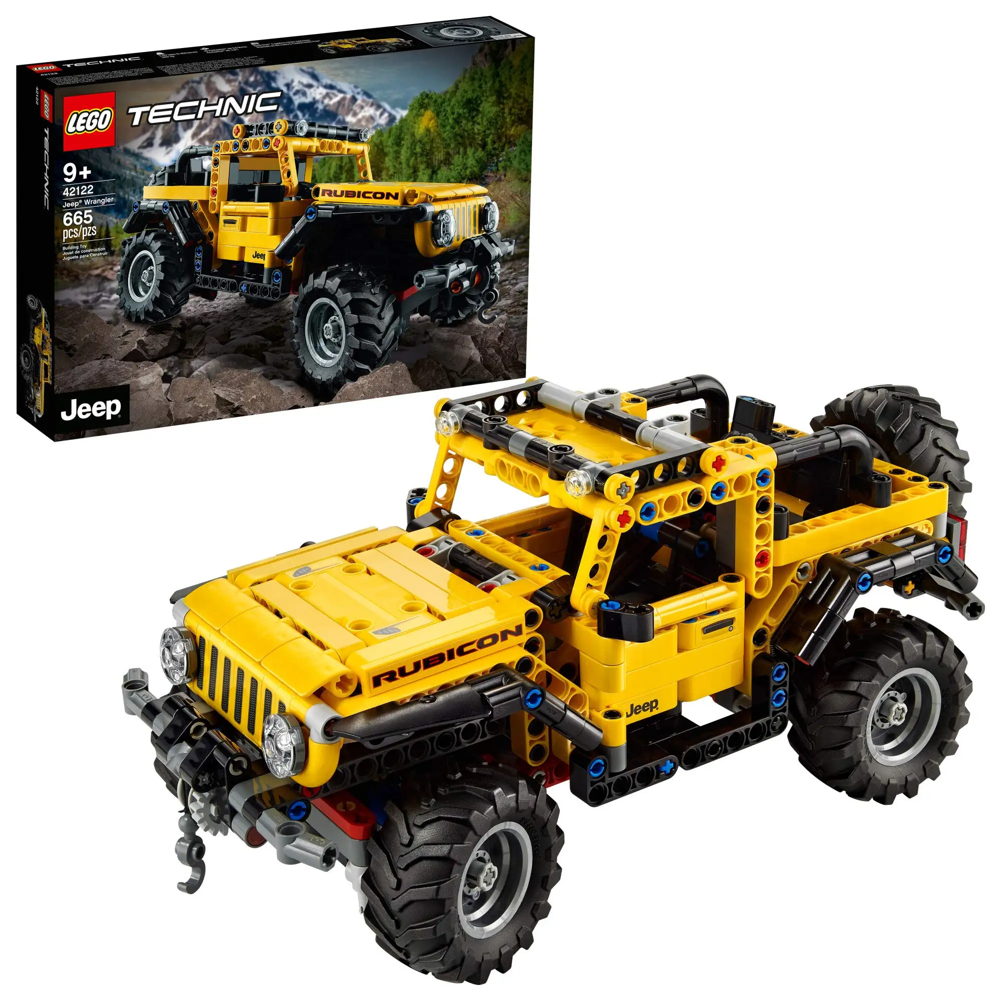 

LEGO Technic Jeep Wrangler 42122 Building Blocks Early Education Toys Set for Kids Boys and Girls Birthday Gift (665 Pieces)