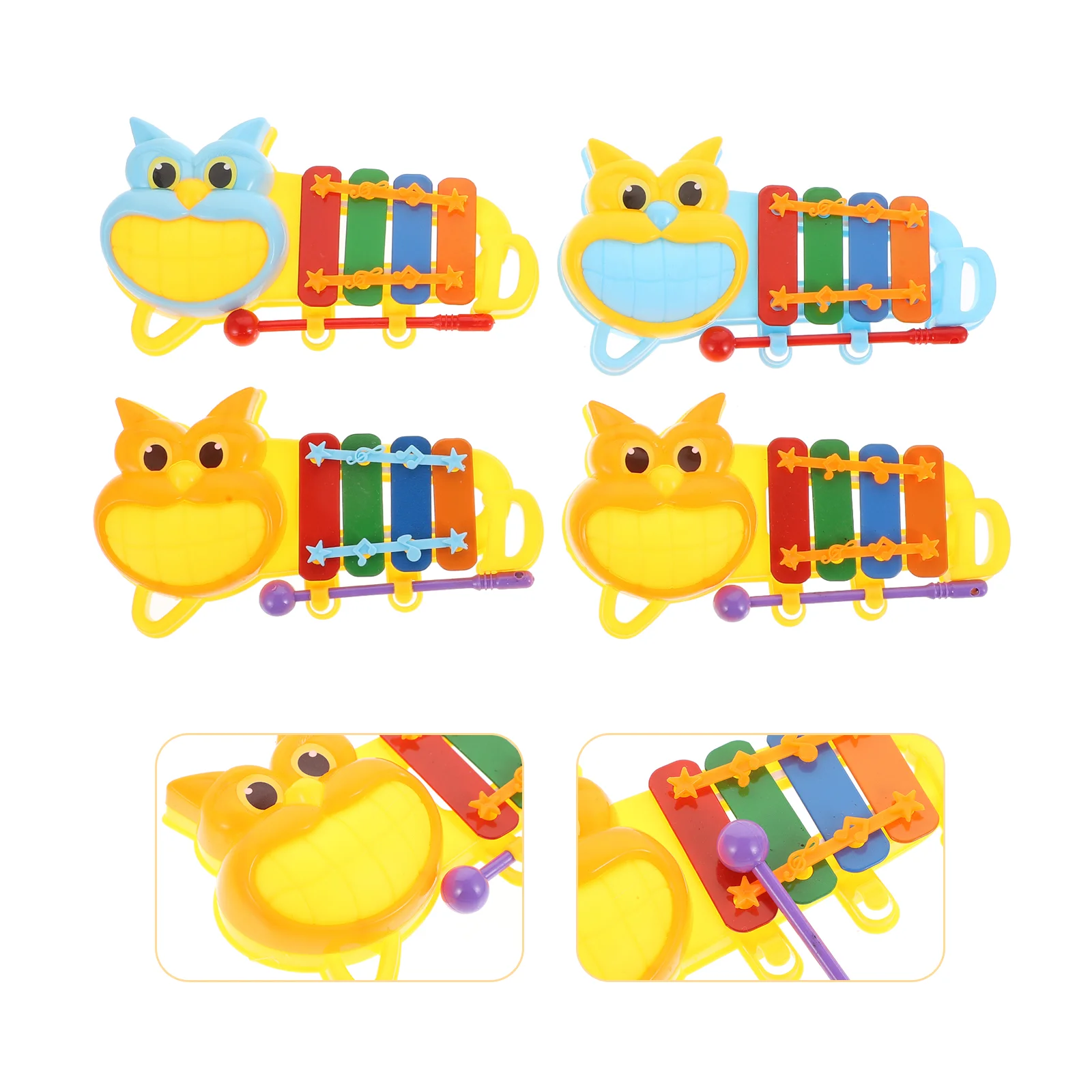 

5 Pcs Baby Infant Toys Small Xylophone Toy Musical Pounding Toy Baby Shower Gifts Mini Percussion Instrument Instrument Award