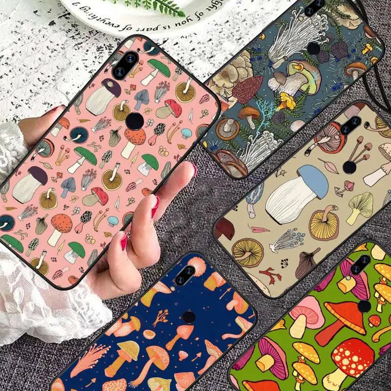 

Plant cartoon Mushroom Food Phone Case For Xiaomi Redmi note 7 8 9 11 i t s 10 A poco f3 x3 pro lite funda shell coque cover
