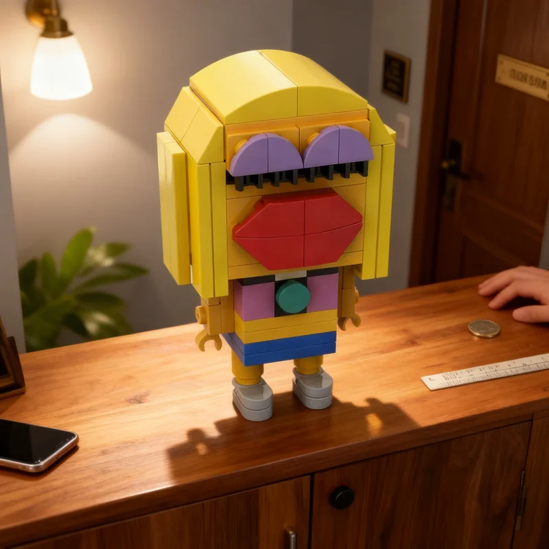 Набор из 110 деталей MOC Brickheadz: Модель Дженис из Маппетов (Electric Mayhem) — Конструктор, Идеальный Подарок для Детей на Рождество, Игрушки (art.: 3920dc8f2a7bc) - 3920dc8f2a7bc