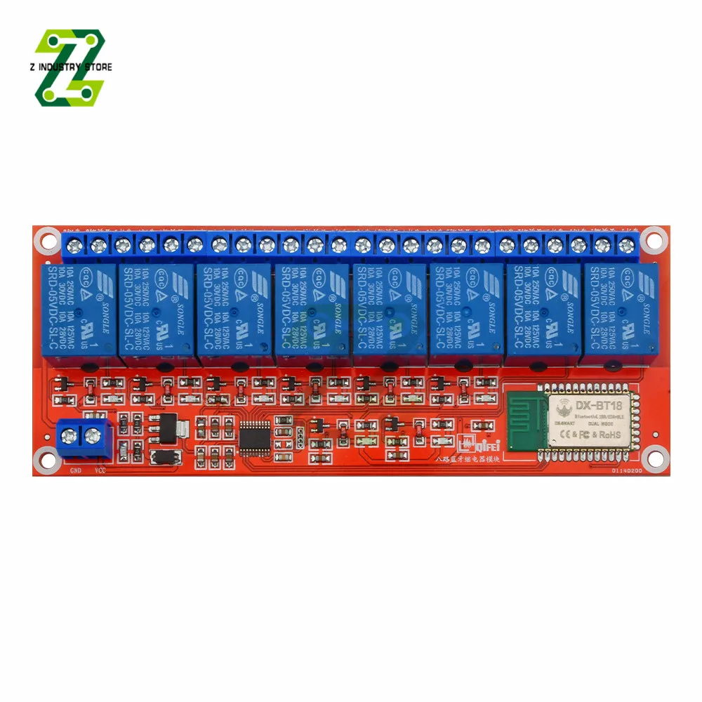 Релейный модуль совместимый с Bluetooth 5 В 12 8 каналов дистанционное управление |