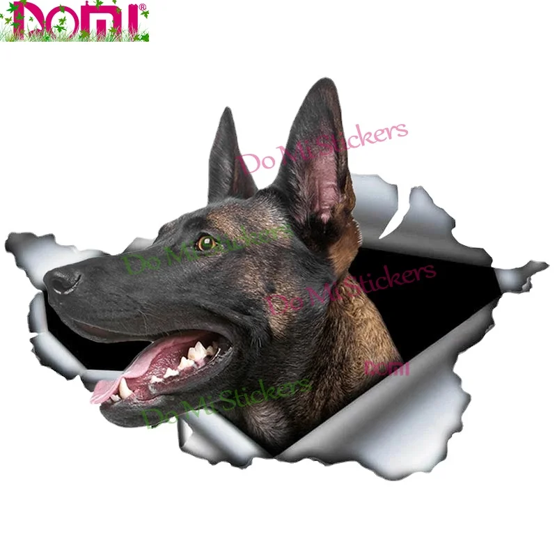 

Belgian Malinois 3D Tear Effect Dog Decal Motocross Racing Laptop Helmet Trunk Wall Vinyl Car Sticker Die-Cut