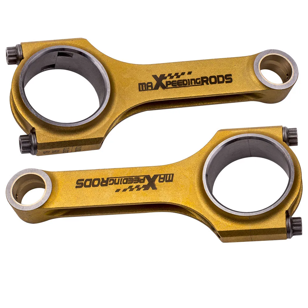 

Titanizing Forged Connecting Rods+ARP2000 Bolts for Fiat 500 2 Cylinder 5.118" 4340 EN24 aircraft chrome moly quality steel TUV