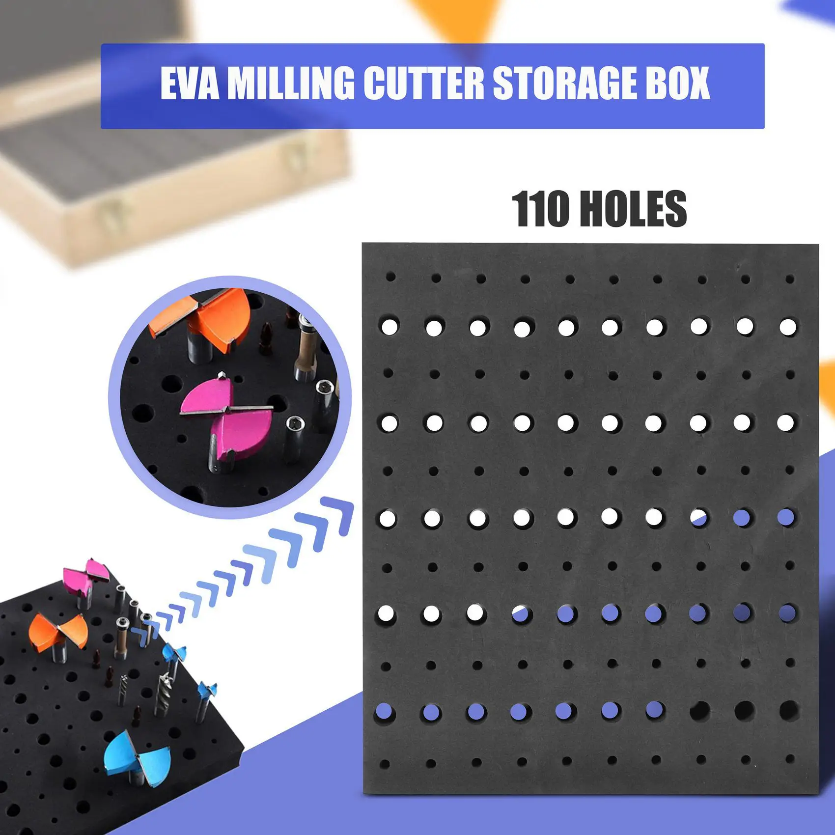 Держатель для фрезерного станка с 110 отверстиями держатель хвостовиком 1/4/2 дюйма