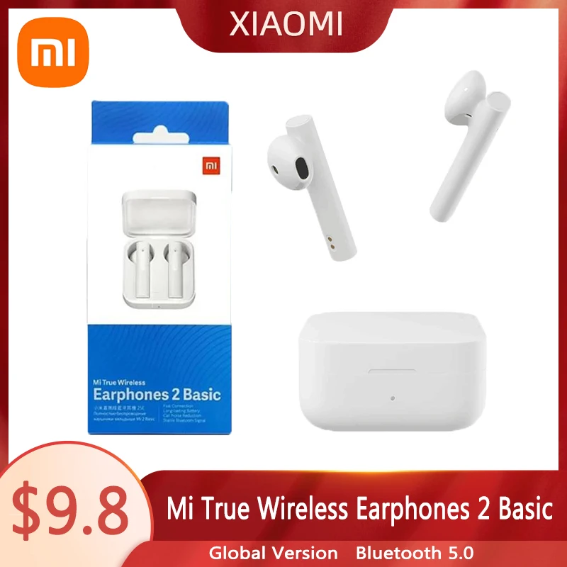 

Xiaomi Wireless Earphones 2 Basic Versi Global Air 2 SE TWS Bluetooth 5.0 Redmi Earbud Headphone Gaming Mikrofon Handsfree Fone