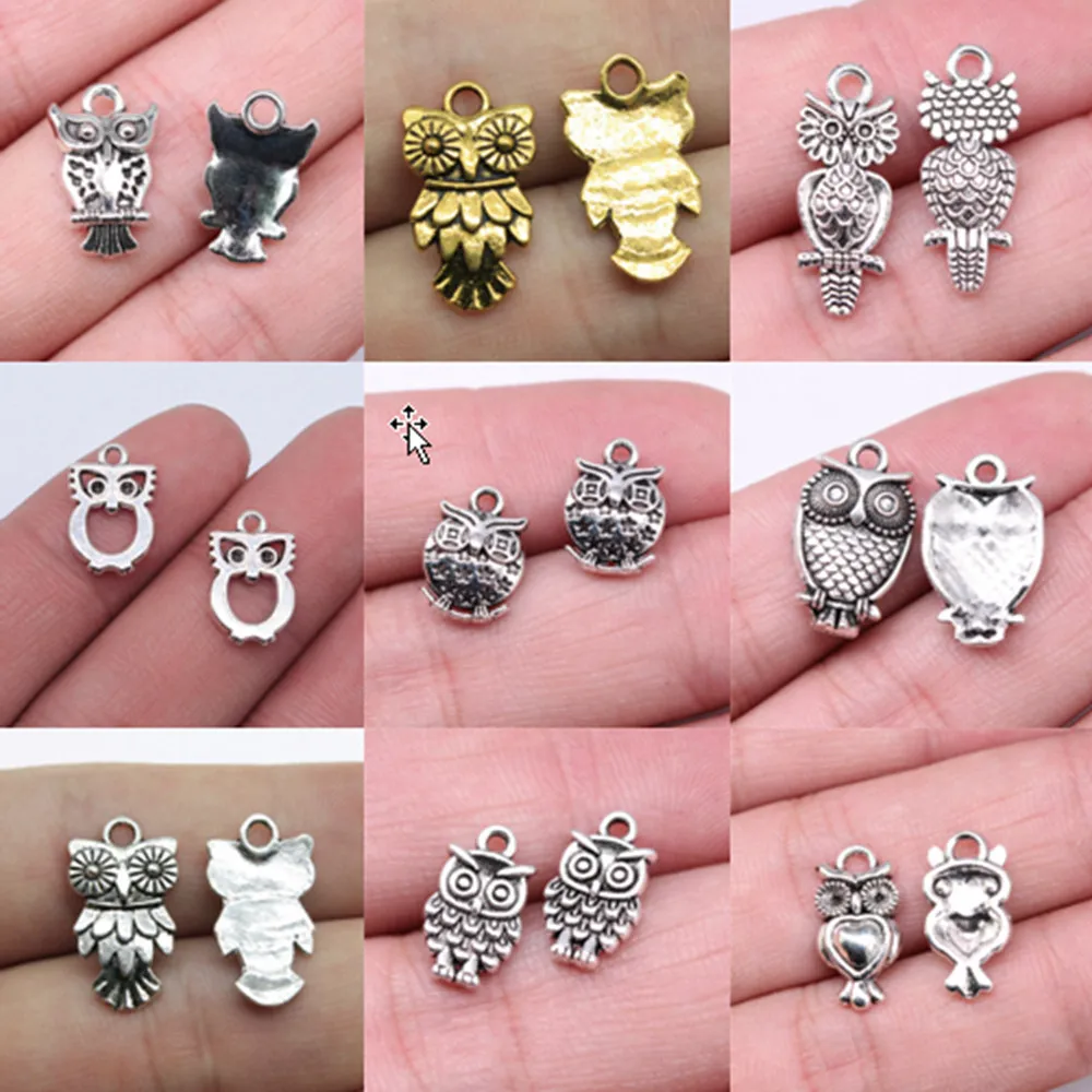 

Bulk Charms For Jewelry Making Kit Pendant Diy Jewelry Accessories Owl Charms
