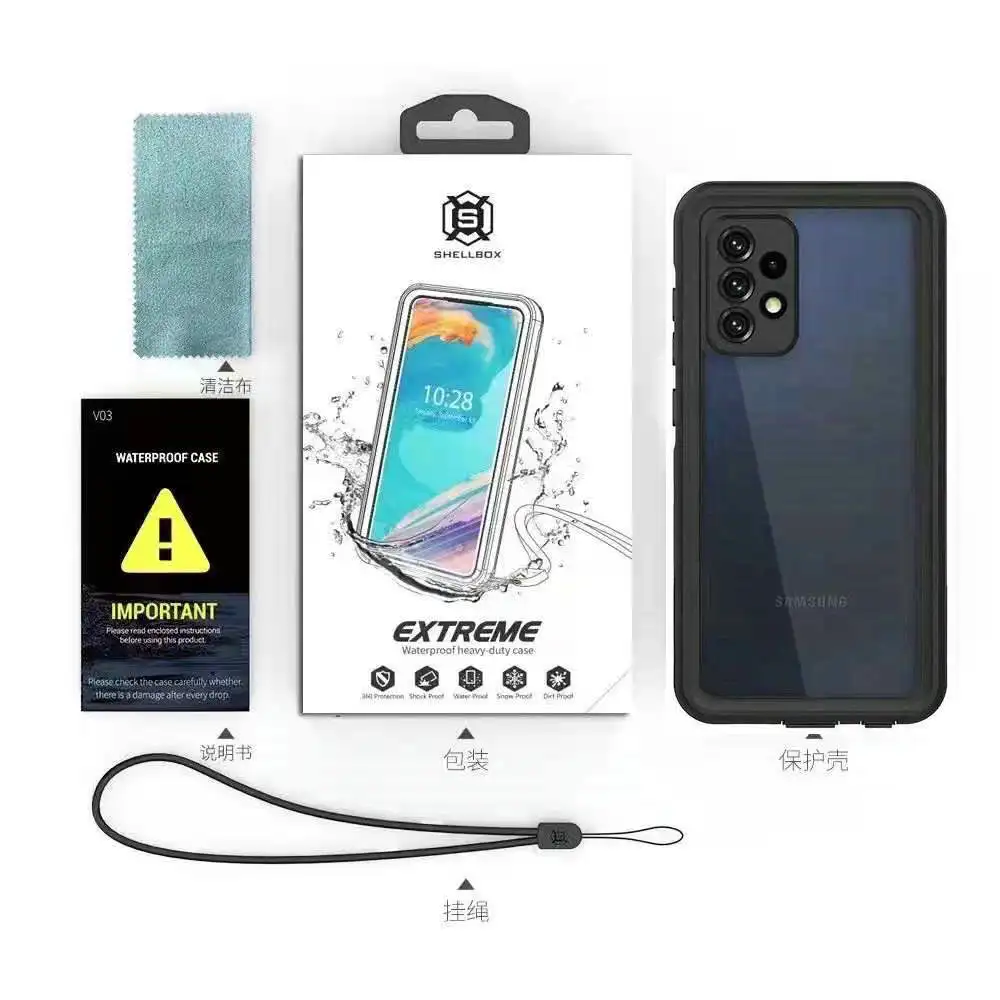IP68 WaterProof Case For Samsung Galaxy A52 5G A 52 A52s A54 A34 Water proof Diving Anti-konck Full Cover For Samsung A52 A72