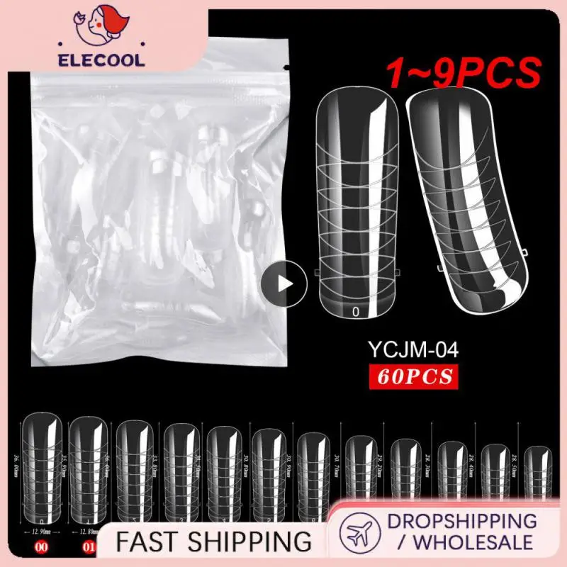 

1-9 шт., формы для ногтей, накладные ногти