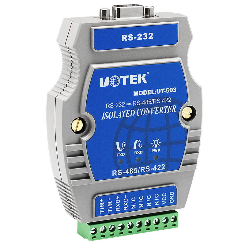 UOTEK индустриальная магнитола для телефона конвертер DB9 RS232 в RS485 RS422 адаптер RS 232 485
