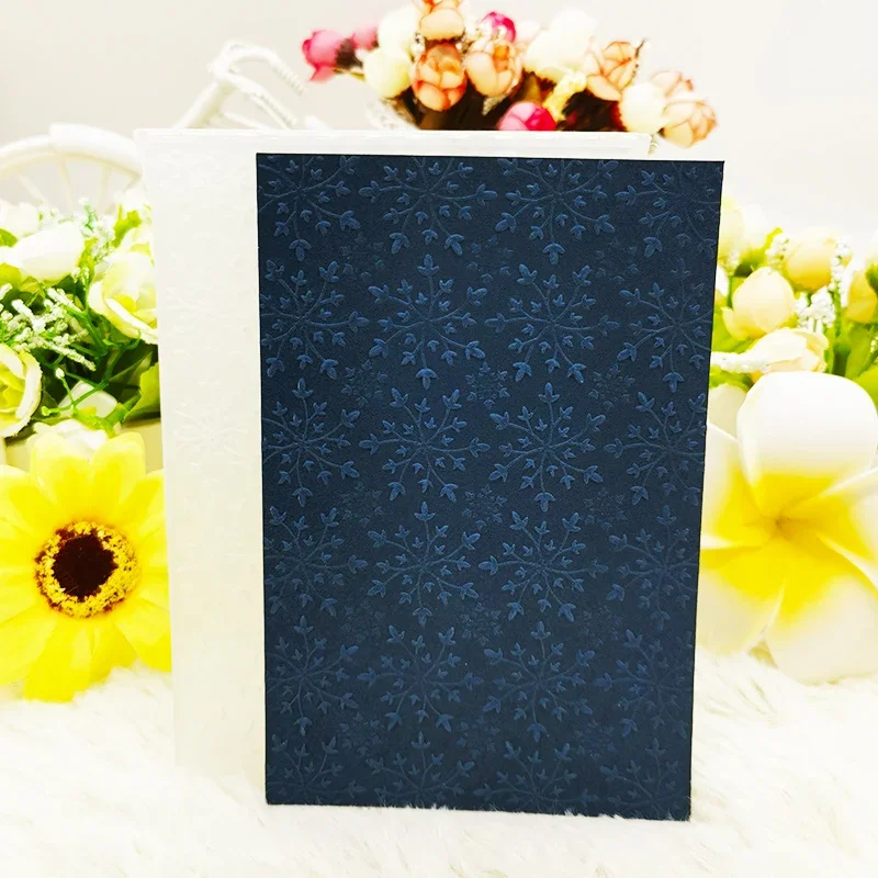 Тисненая папка с текстурой 3-d-Снежинка