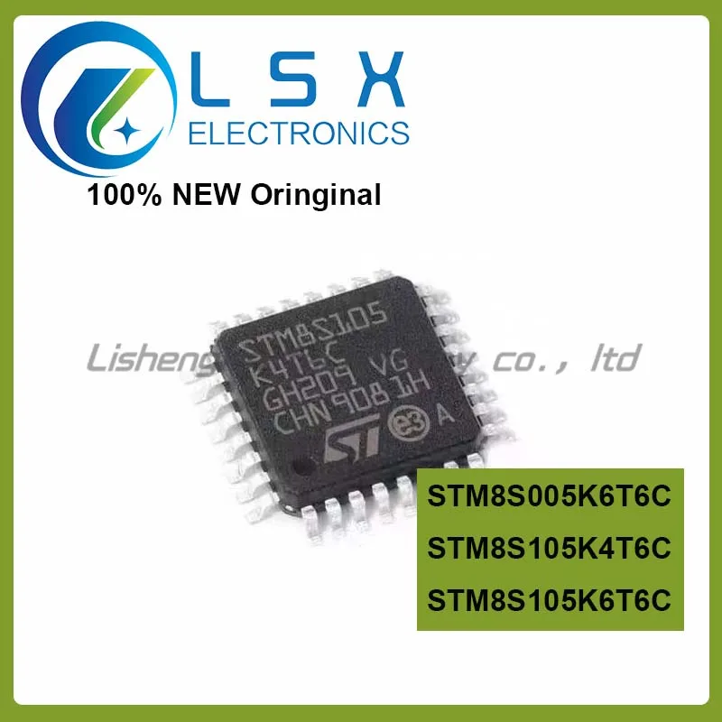 

Original chip STM8S005K6T6C STM8S105K4T6C STM8S105K6T6C QFP32 8-bit microcontroller MCU