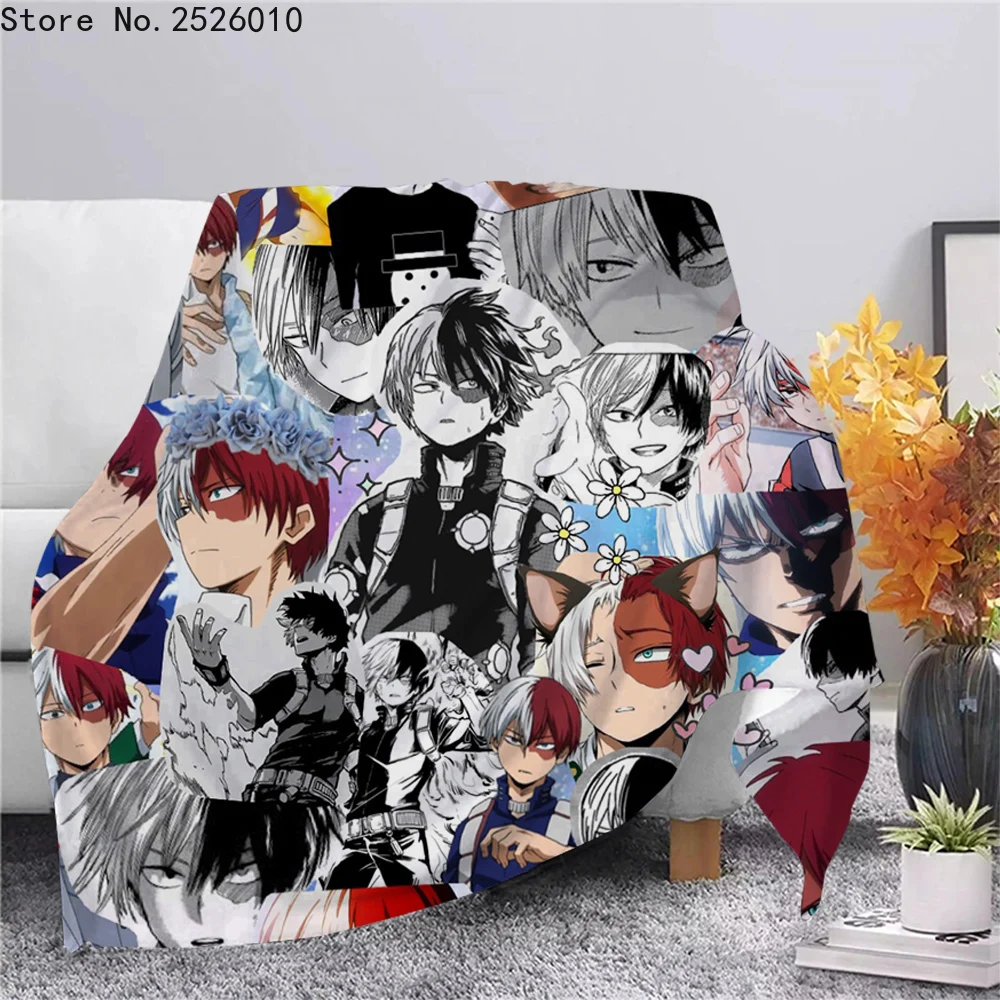 

Anime My Hero Academia Flannel Blanket 3D Printed Flannel Blanket for Bed Home Decoration Fashion Office Throws Blanket 03