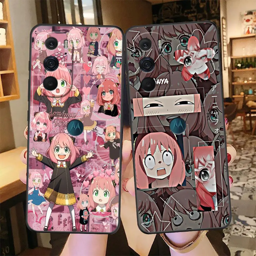 

Anya Anime Spy X Family Case For Moto G30 G31 G50 G51 G60 G71 G8 G9 G22 G200 5G Edge 20 Lite S30 X30 G Stylus 30 Pro Plus Case