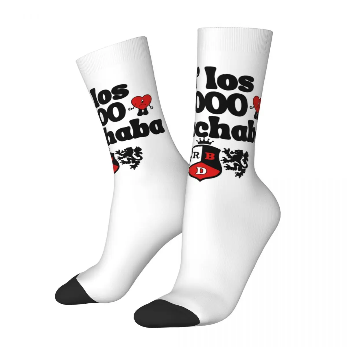 

Носки Rebel с мексиканским логотипом, мужские и женские носки из полиэстера, повседневные носки Rbd в стиле Харадзюку, носки средней длины на ве...