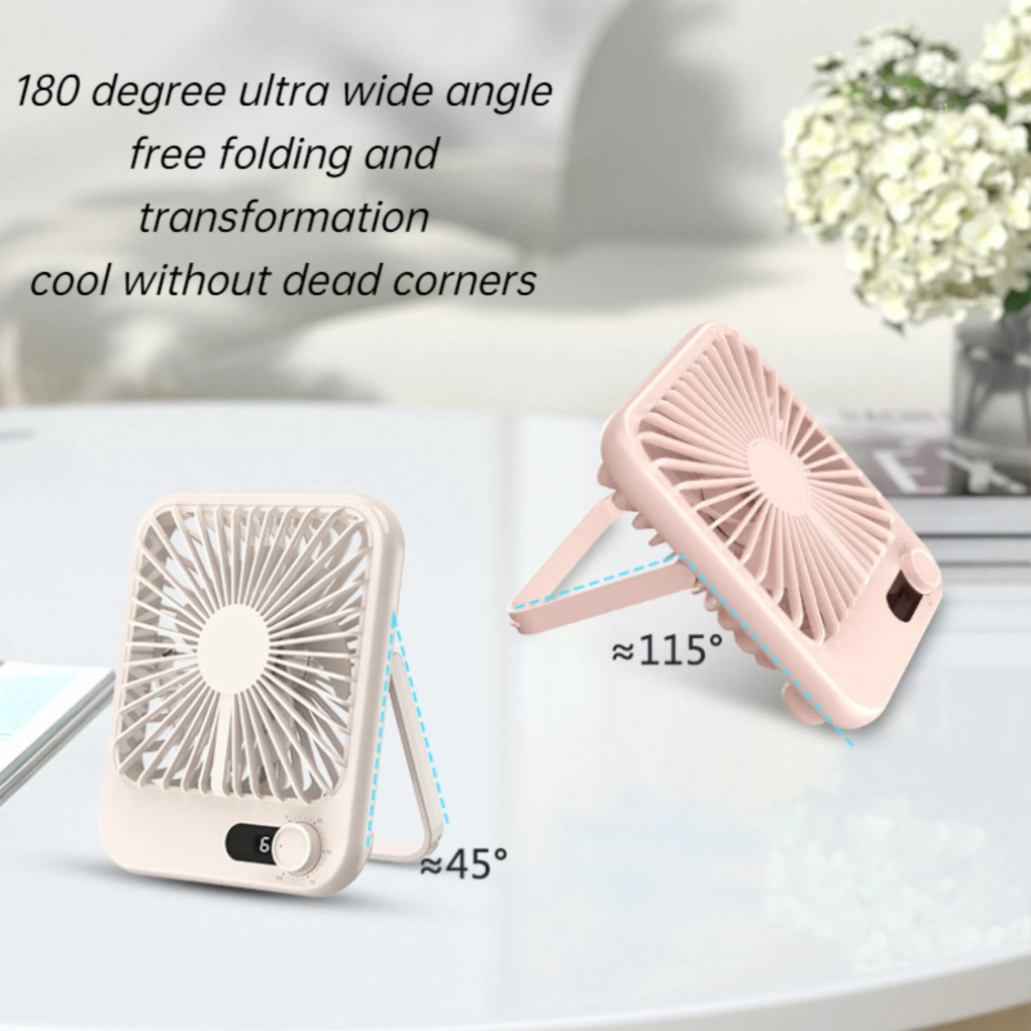 Эффективный легкий и ультратонкий настольный USB-вентилятор 2024 — мощное