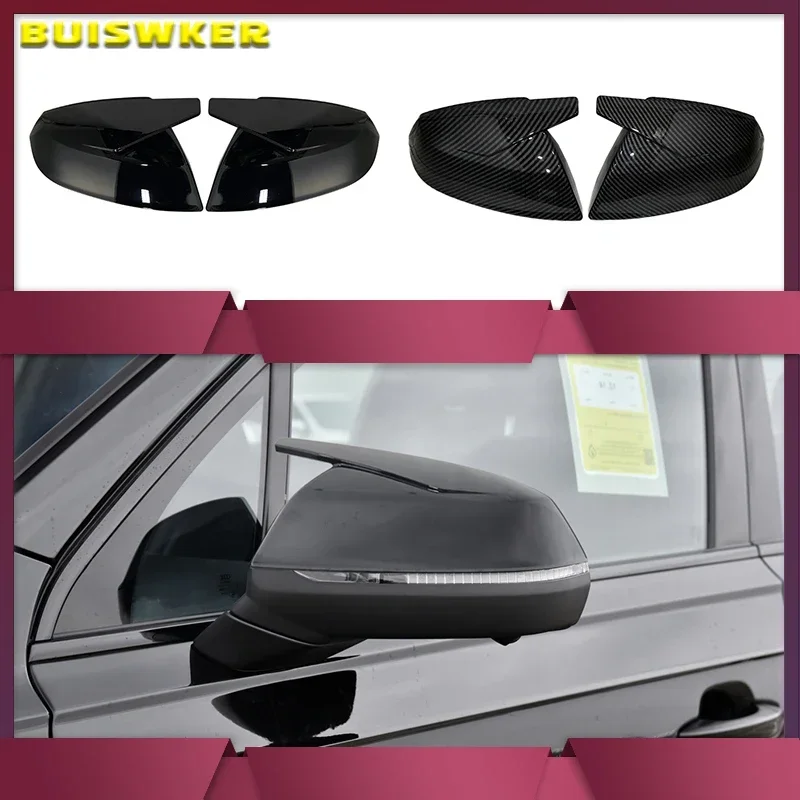 

ABT style Black side mirror cover replacement For Audi Q5 Q5L SQ5 Q7 SQ7 FY 4M 45 50 55 60 TDI TFSI S line Sline 2016-2020