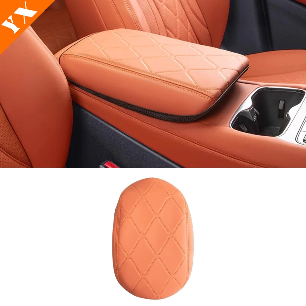 

Для BYD Sealion 7 Sea lion 07 2024-2025 кожаный автомобильный центральный подлокотник, автомобильный подлокотник с центральным управлением, поверхностный чехол