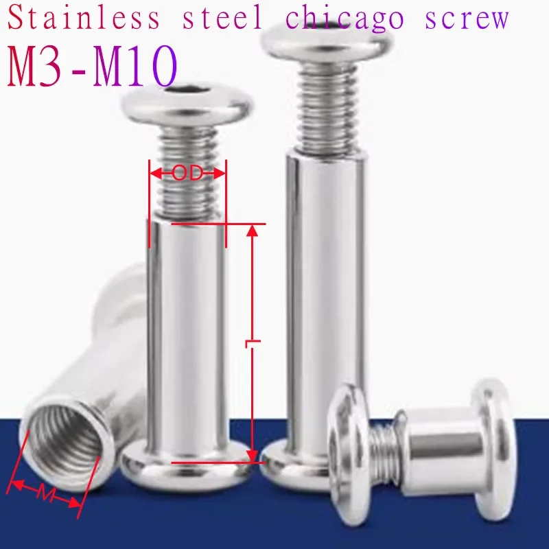 

Мебельные гайки ZFhong из нержавеющей стали M3-M10 с винтом