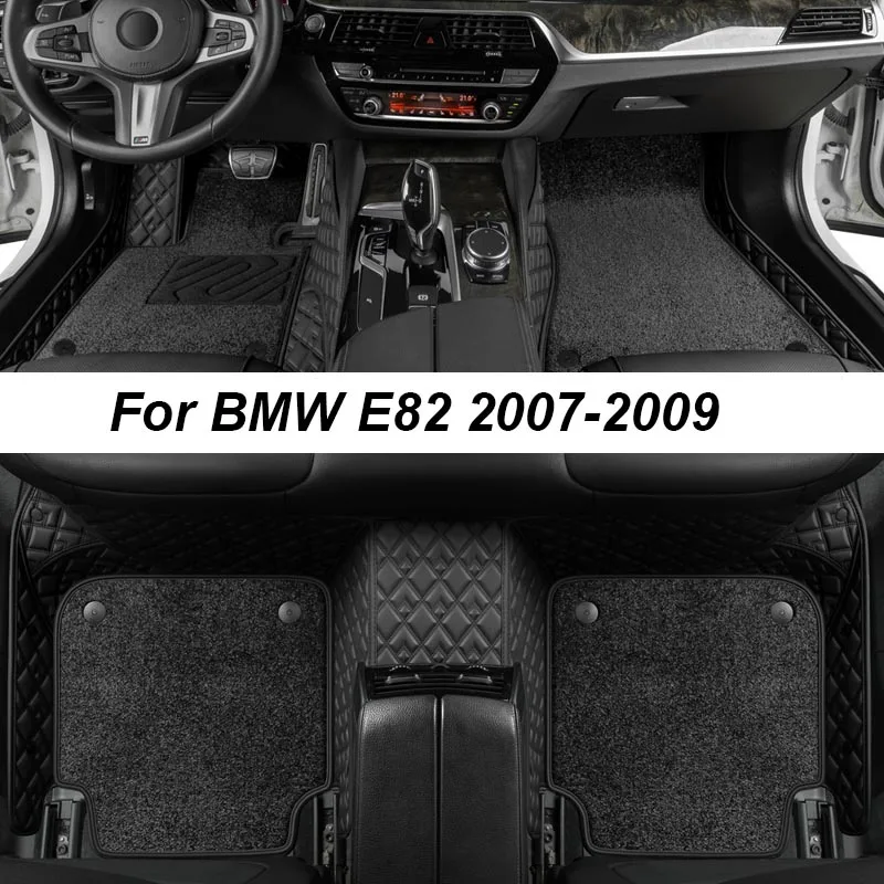 

Custom Luxury Floor Mats For BMW E82 2007-2009 NO Wrinkles Car Mats Accessories Interior Replacement Parts Full Set