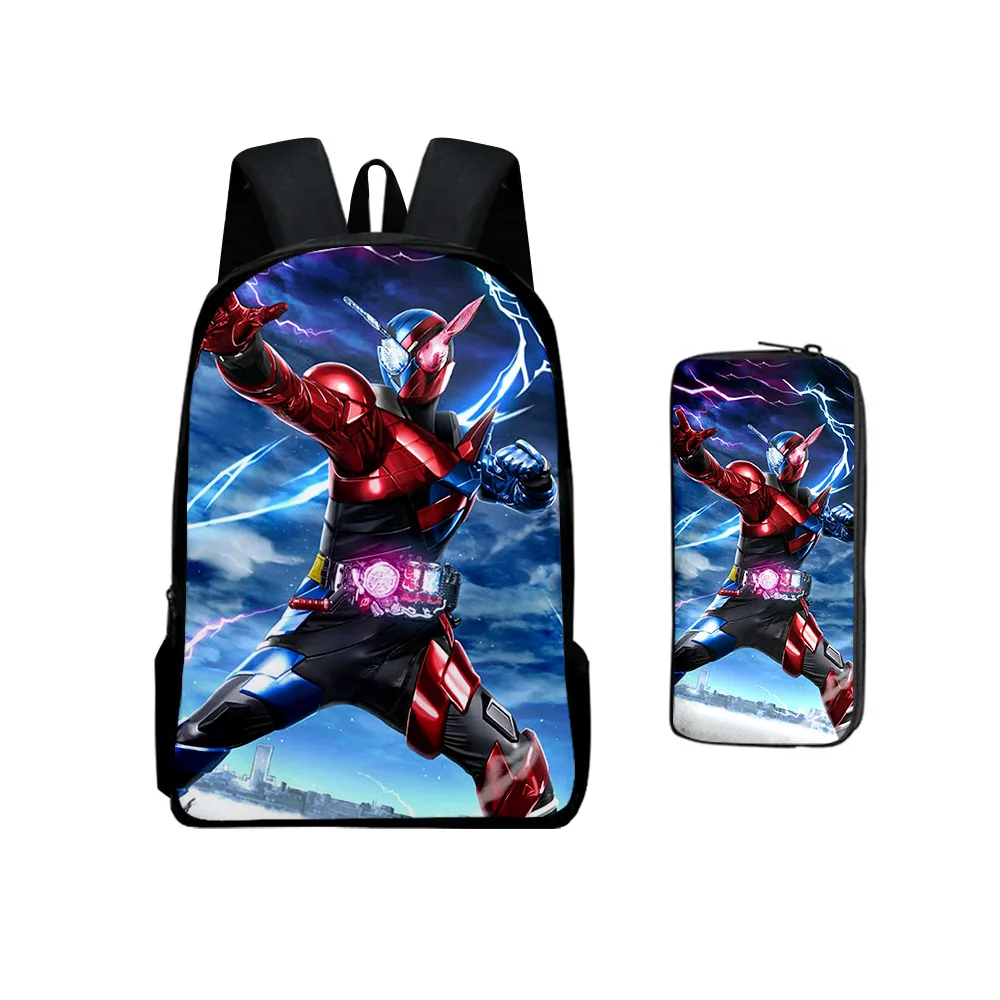 

Anime Around The Masked Knight Print Children Two Sets of Primary and Secondary School Students Schoolbag Pencil Bag Backpack