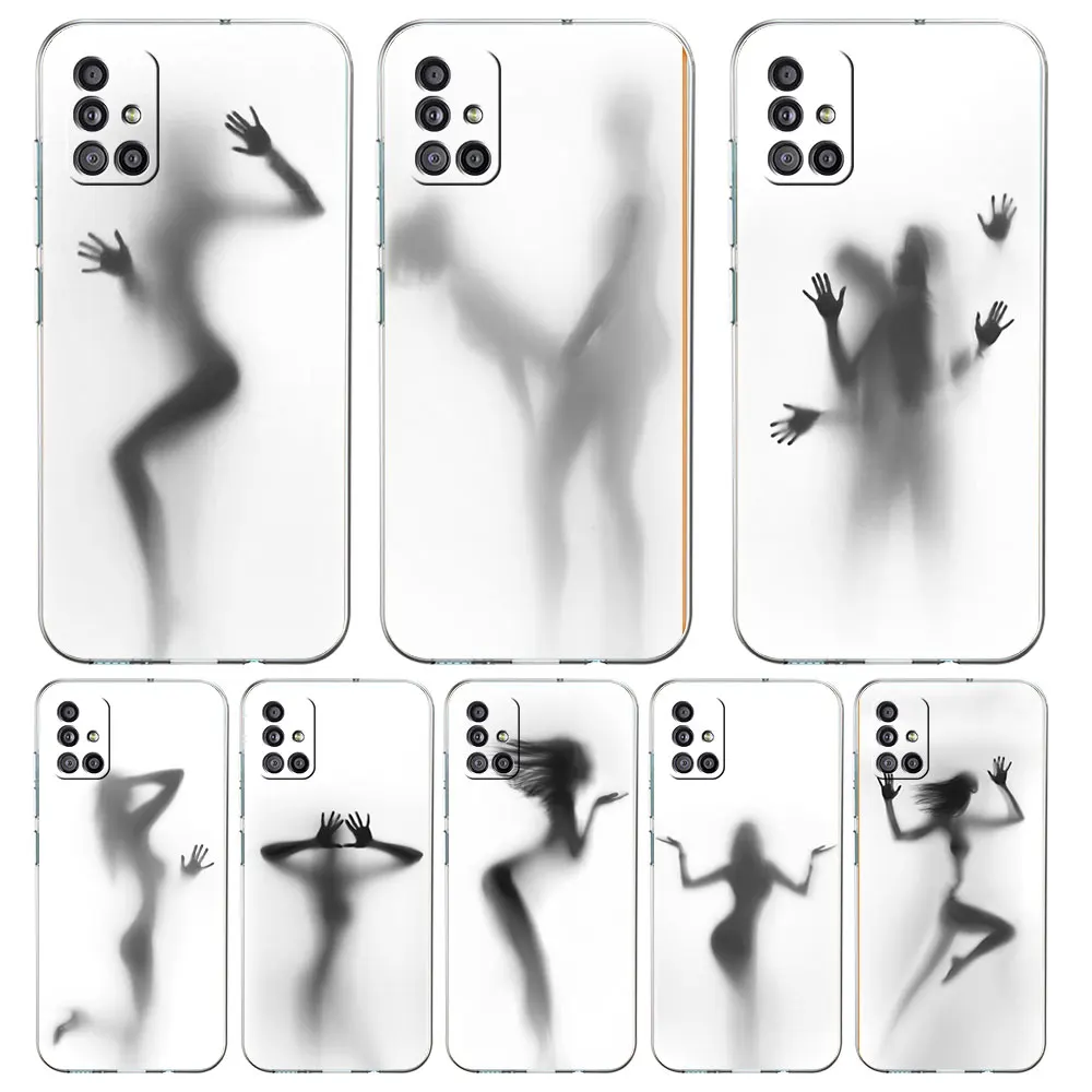 

Clear Case For Samsung Galaxy A52 A12 A51 A32 A21s A71 A32 A22 50 A70 A31 A72 5G Phone Cover Sexy Funny Girl