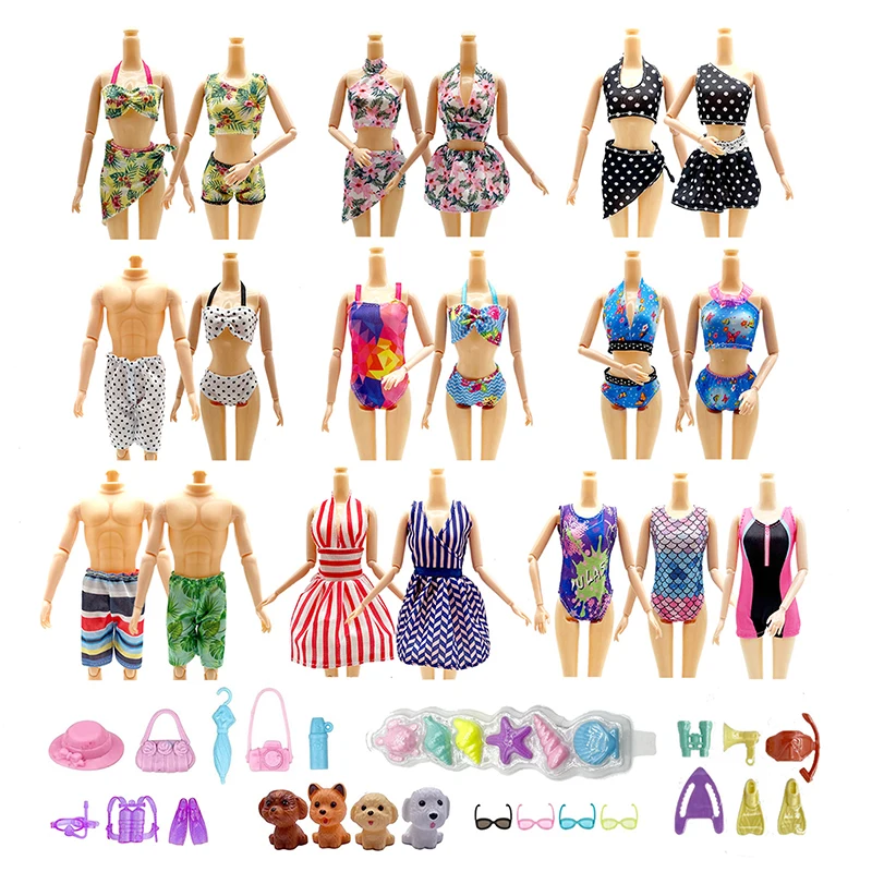 

Lovely Doll Swimsuits Dollhouse Swimwear Toys Clothes Miniature Bathing Mini Shell Diving Gear Swimming Accessories
