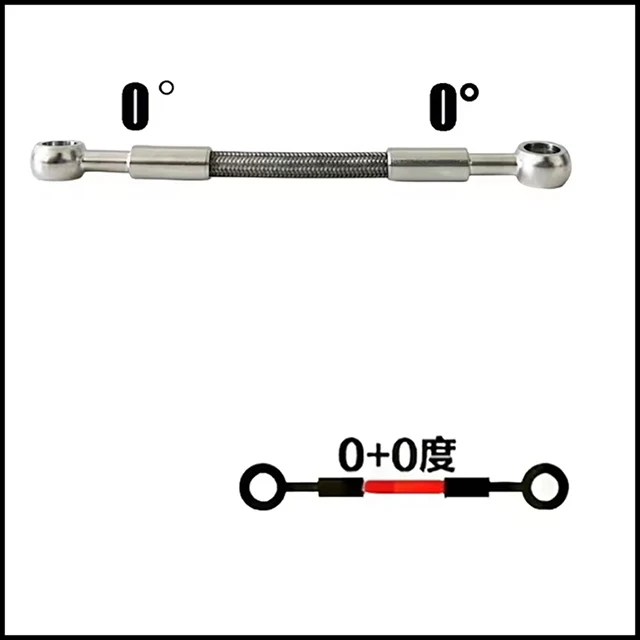 8 мм банджо серебристый нейлоновый мотоциклетный гидравлический тормозной шланг, специальный многоугольный, устойчивый к высоким температурам тормозной оплеткой
