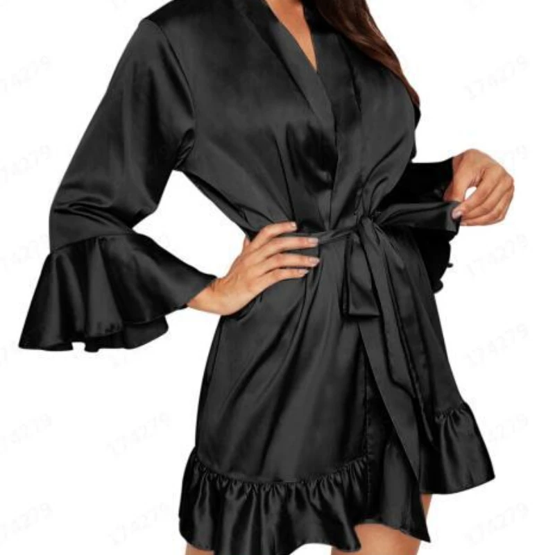 Модная женская ночная рубашка из итальянской ткани комплект сексуального