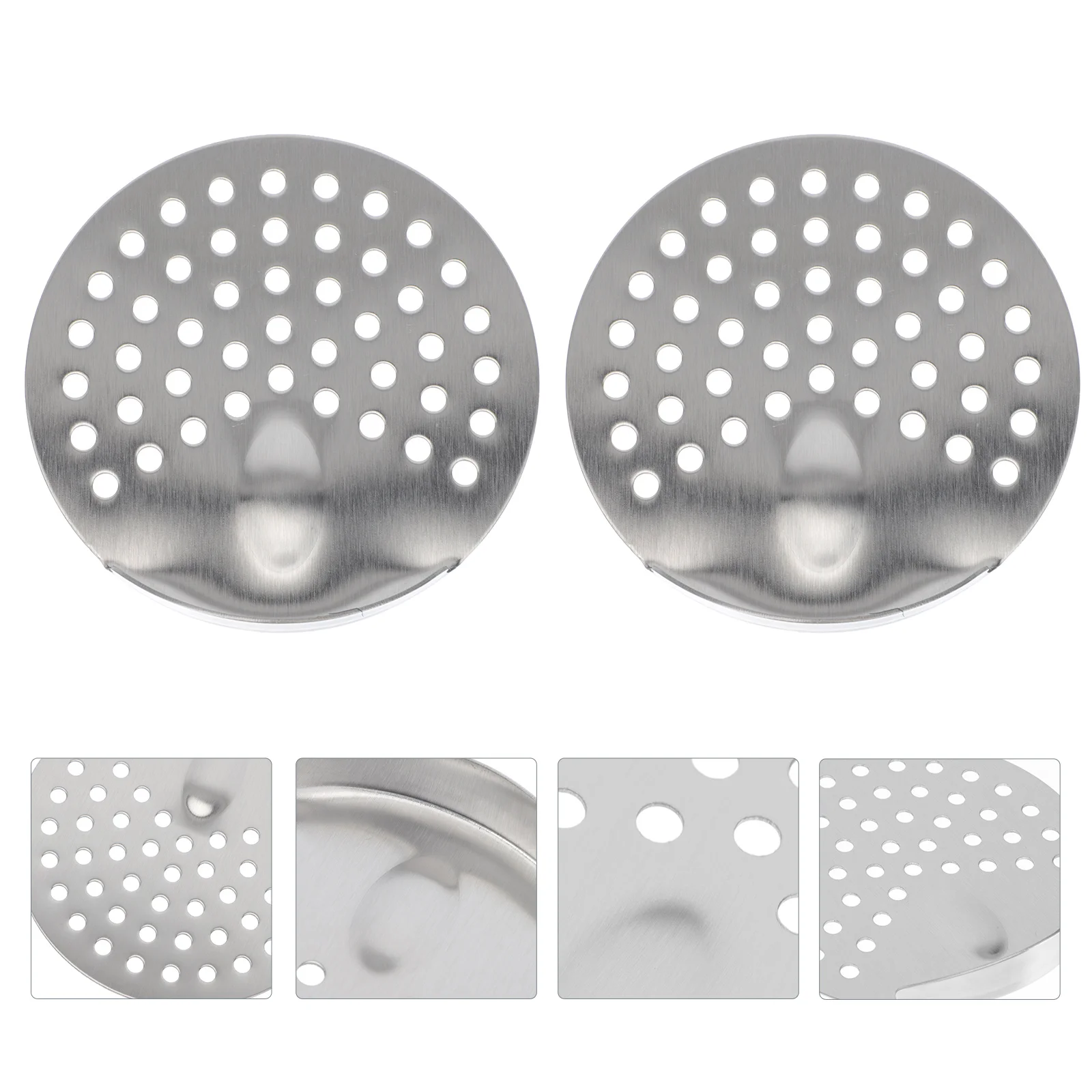 

2Pcs Canned Goods Drainage Plate Round Can Strainer Stainless Steel Filter