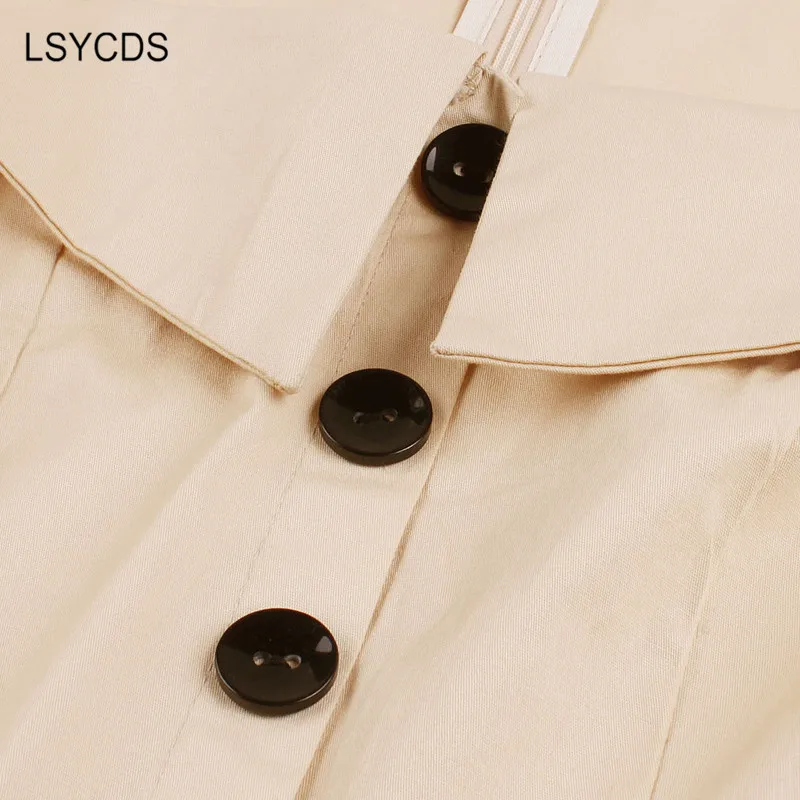 LSYCDS Ретро платья в стиле Хепберн с коротким рукавом халат большие качели