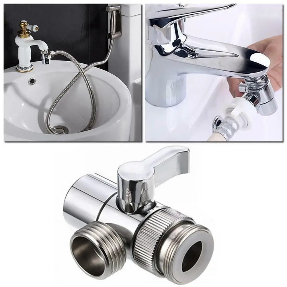 

Смеситель с переключателем, кухонный разветвитель для раковины и туалета, аксессуары для ванной комнаты, C2h9