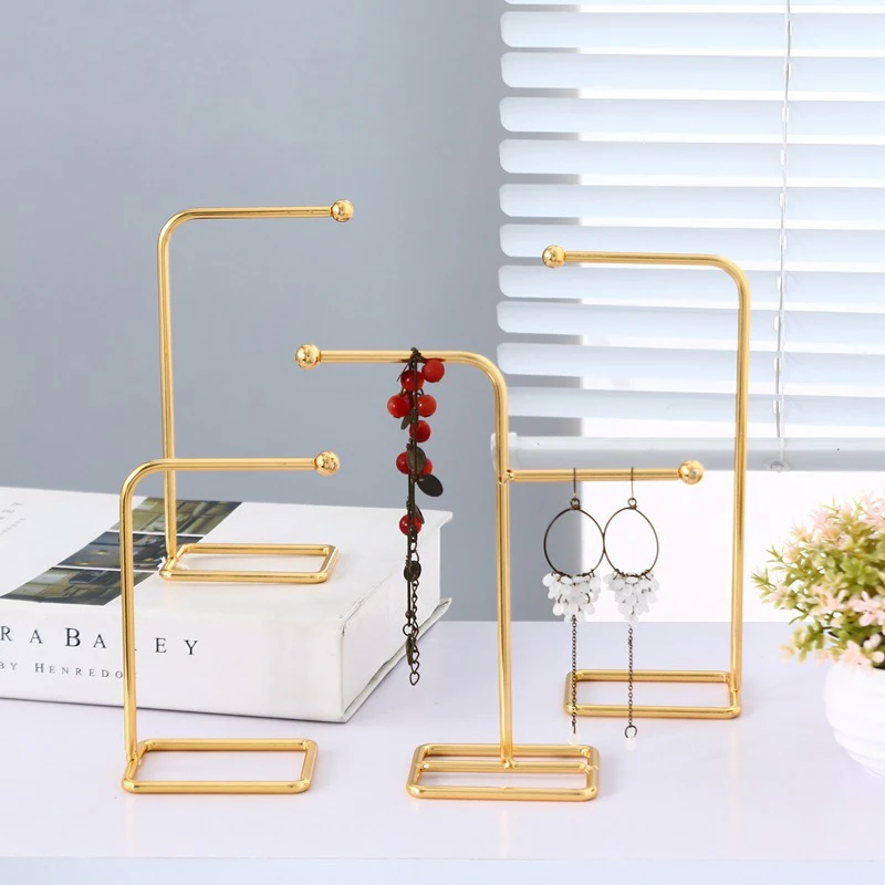 

Necklace Jewelry Organizer Metal Display Stand Jewelry Holder Earring Pendants Display Rack Shelf Rack Organizer Storage