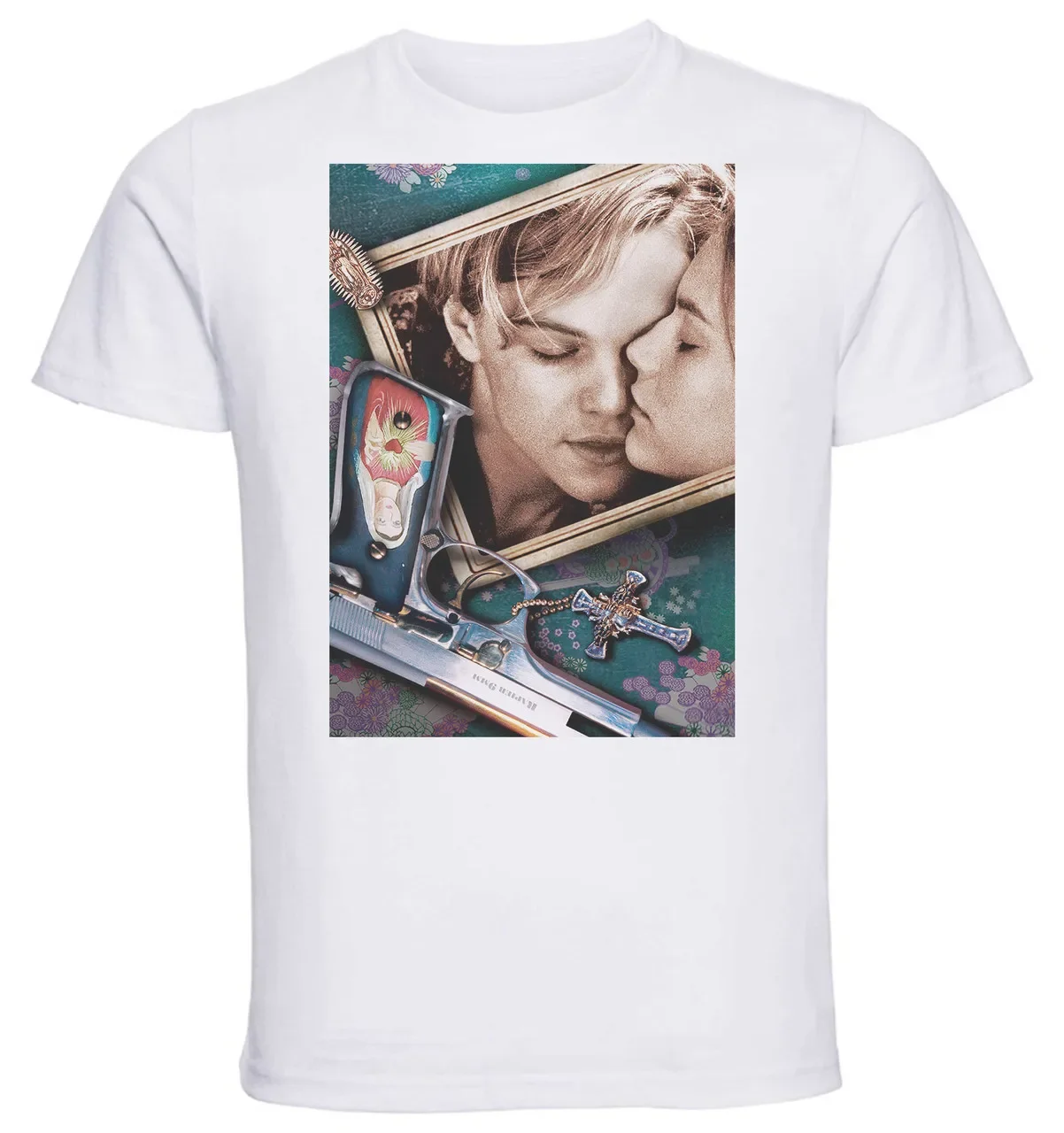 Футболка унисекс-белая-Romeo + Juliet Playbill