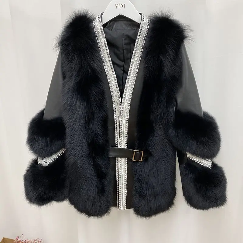 

Woman High Quality Furry Faux Fur Coats and Jackets Female Top Coat Winter Ladies Fake Fur Jacket Femme Jacket Outerwear G135