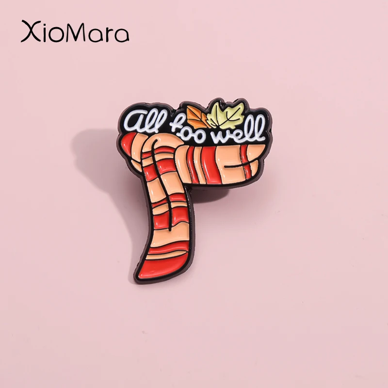 

All Foo Well Music Singer Lyric Enamel Pins Custom Red Scarf Brooches Lapel Badges Funny Classics Jewelry Gift For Fans Friends