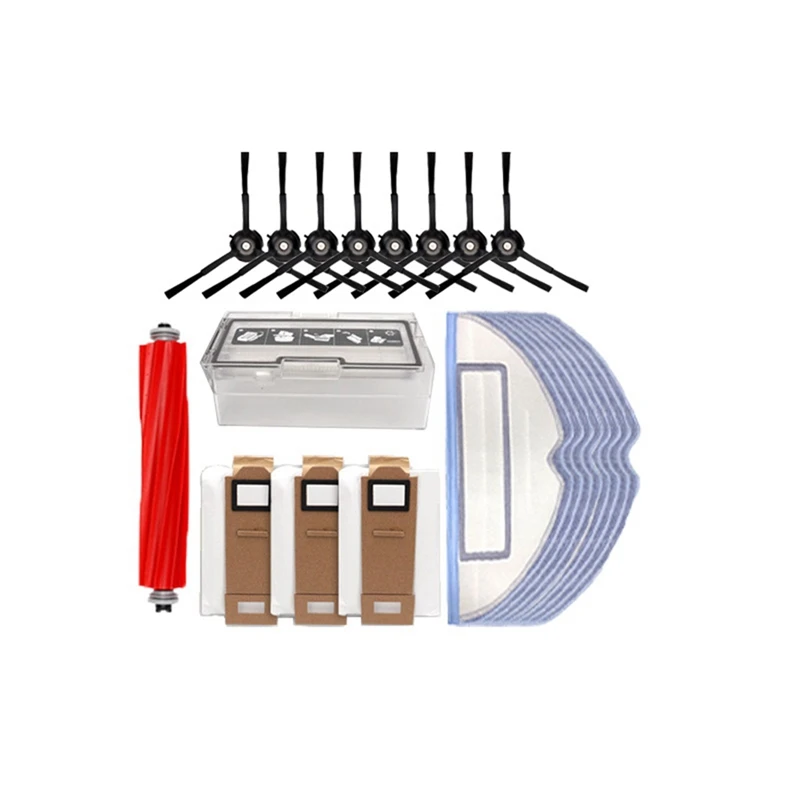 

23Pcs For Roborock Sweeping Robot G10/T7SPLUS/S7 Accessories Side Brush Filter Screen Rag Holder Rolling Brush Dust Box