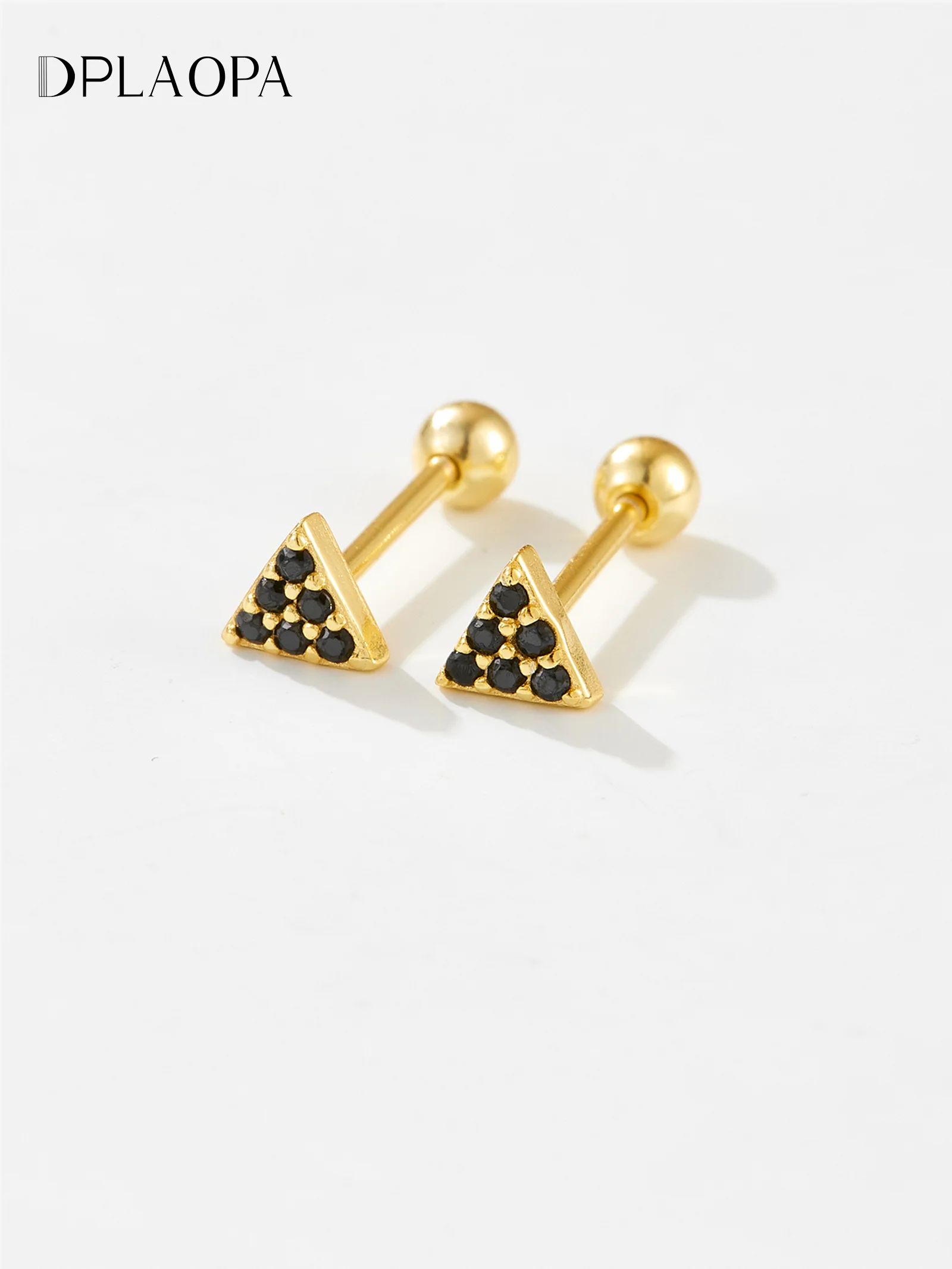 DPLAOPA новинка 100% года Стерлинговое Серебро 925 пробы треугольник прозрачный циркон