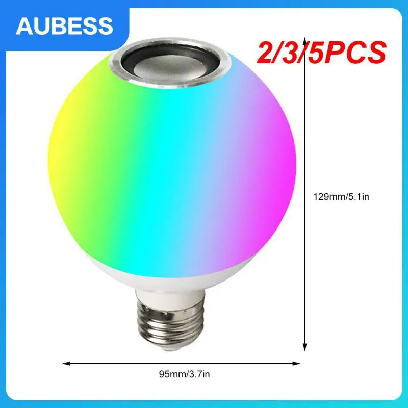 

2/3/5PCS Remote Control Music Night Lamp E27 Led Rgb Sound Box Musical Lights Intelligent Smart Home Smart Light Bulb 12w