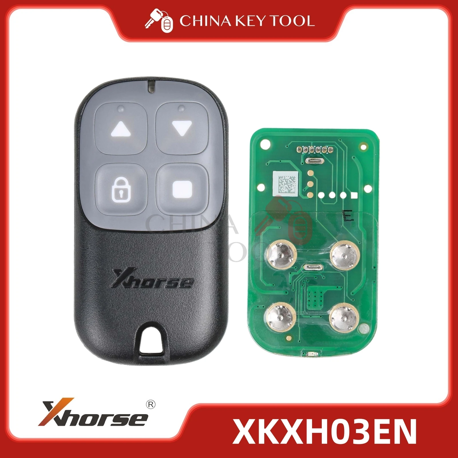

1 шт. Xhorse VVDI ключ инструмент проводной гаражный дистанционный ключ 4 кнопки XKXH03EN