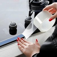 sink waterproof sticker anti mold tape countertop toilet anti collision transparent nano tape bathroom kitchen accessories tool