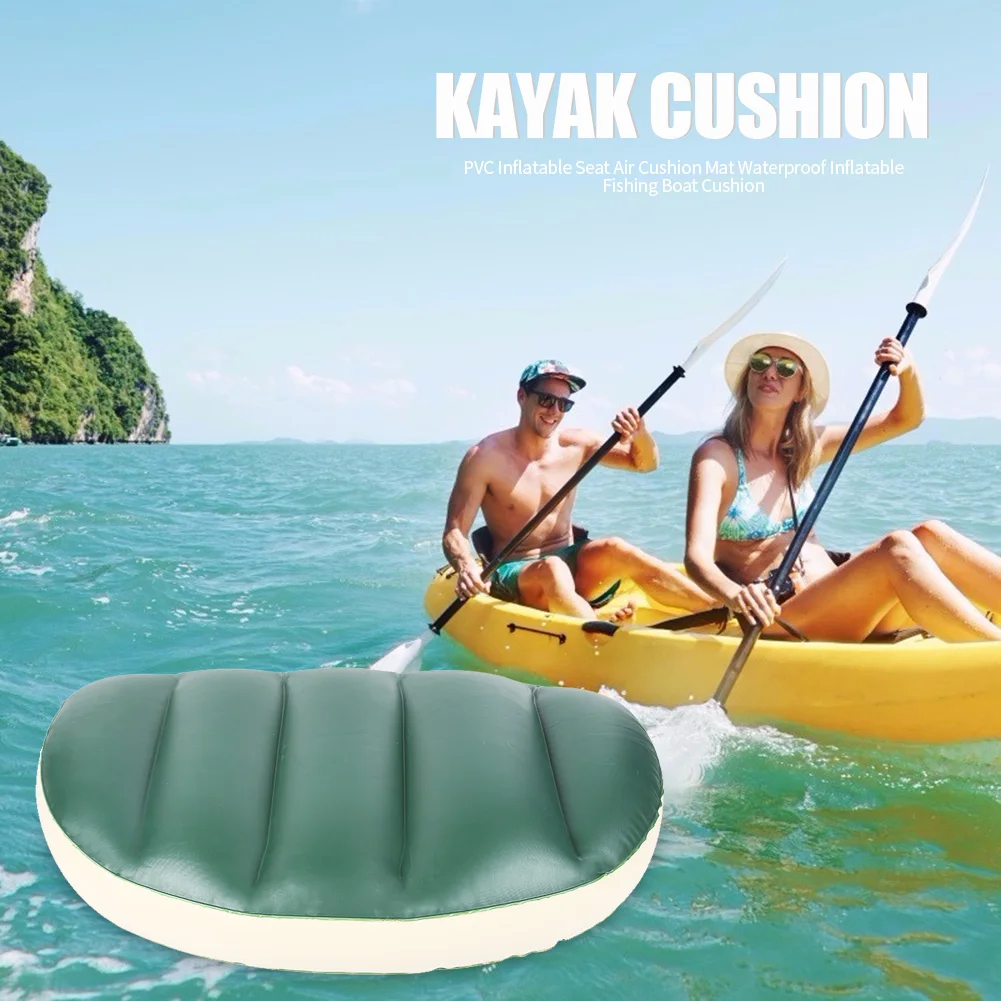 

Interaction Kayak Cushion Safety and Reliability Durable Outdoor Relax Tackles PVC Inflatable Seat Air Cushion 550x350x100mm