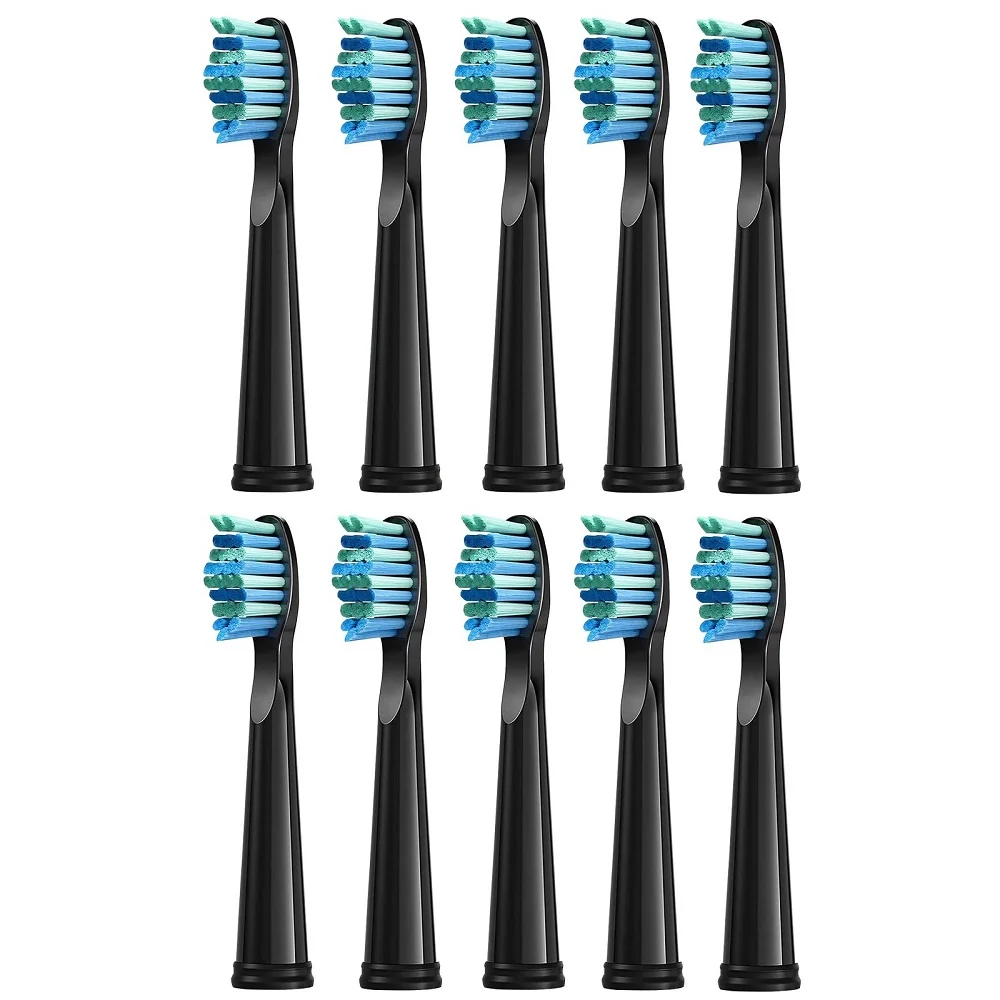 

10PCS Sonic Electric Toothbrush Replacement Heads Tooth Brush Heads For SEAGO SG910/507/958/515/949/575/551 Oral Hygiene Care