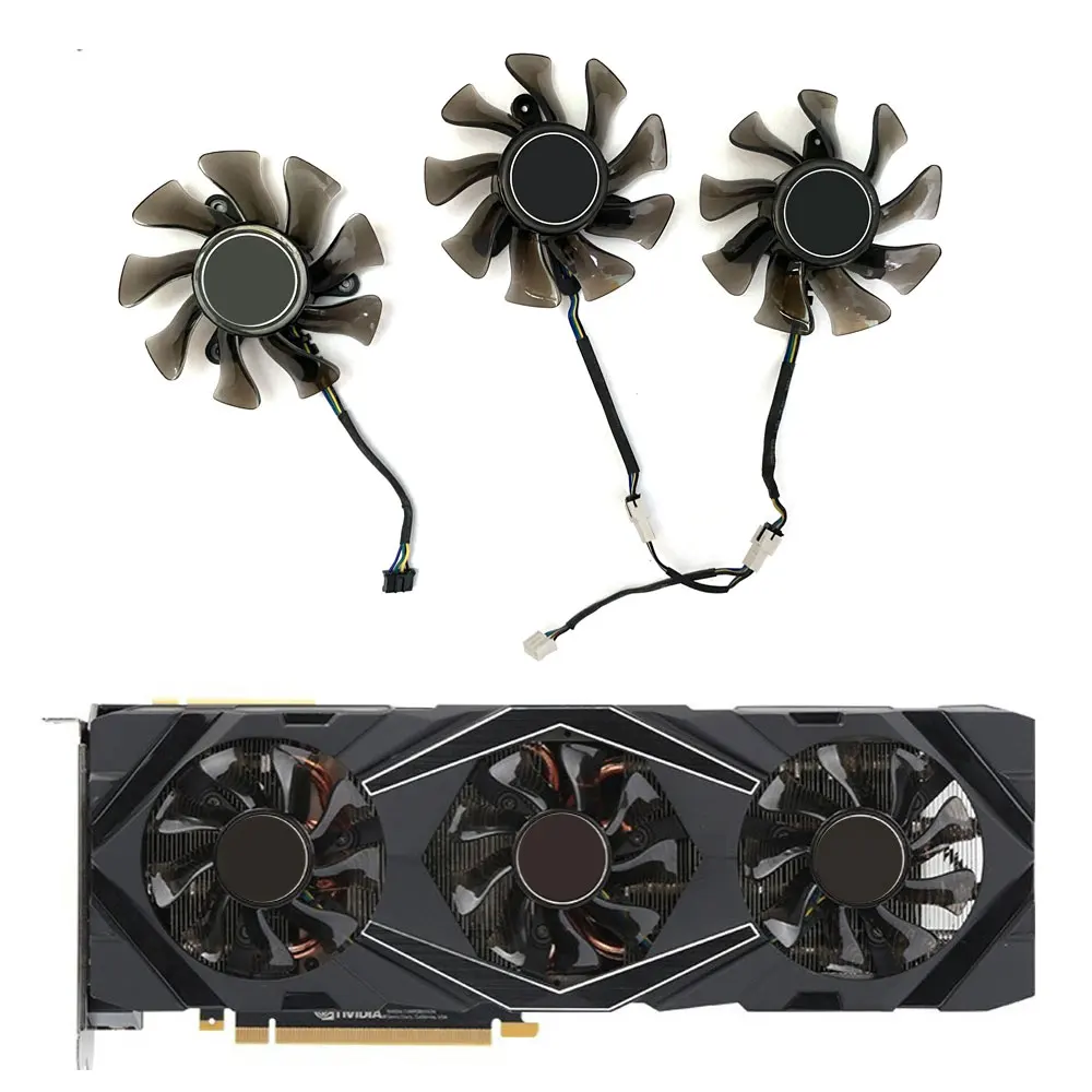 3 шт. 75 мм GA82S2H 4pin RTX2080 Ti EX вентилятор GPU для KFA2 GALAX GeForce RTX 2070 2080Ti SG Edition графические карты в качестве замены