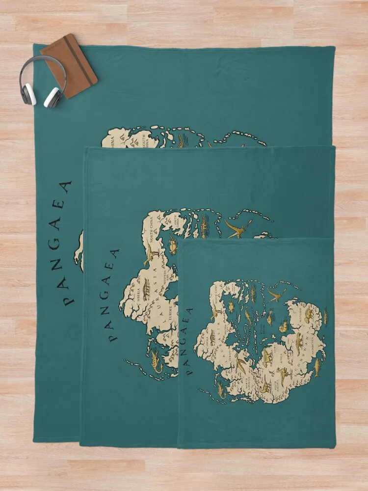 Карта суперконтинента Pangaea Плед Одеяла и дизайнеры Роскошные утолщенные