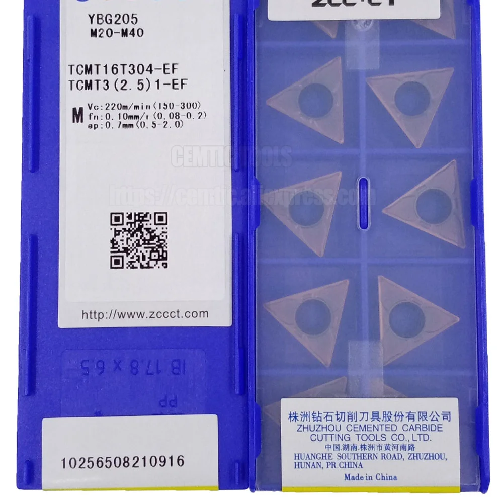 

ZCC CNC лезвие из сплава YBG205 TCMT16T304-EF