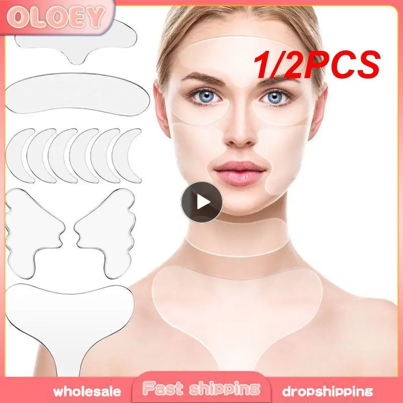 

1/2PCS Silicone Wrinkle Removal Sticker Face Forehead Neck Eye Sticker
